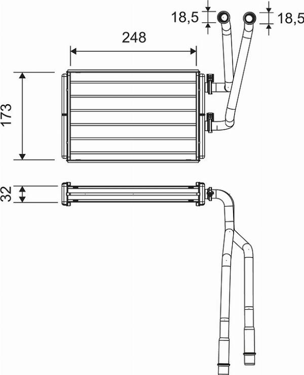 VALEO 811523 - Теплообмінник, опалення салону autocars.com.ua