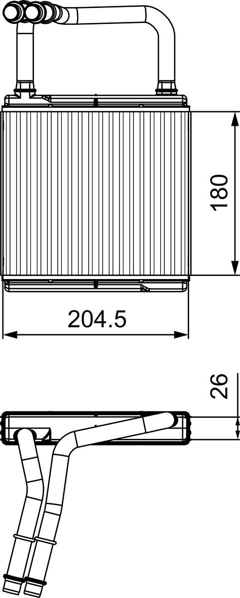 VALEO 811526 - Теплообмінник, опалення салону autocars.com.ua