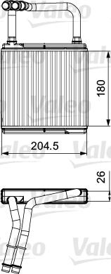 Valeo 811526 - Теплообменник, отопление салона avtokuzovplus.com.ua