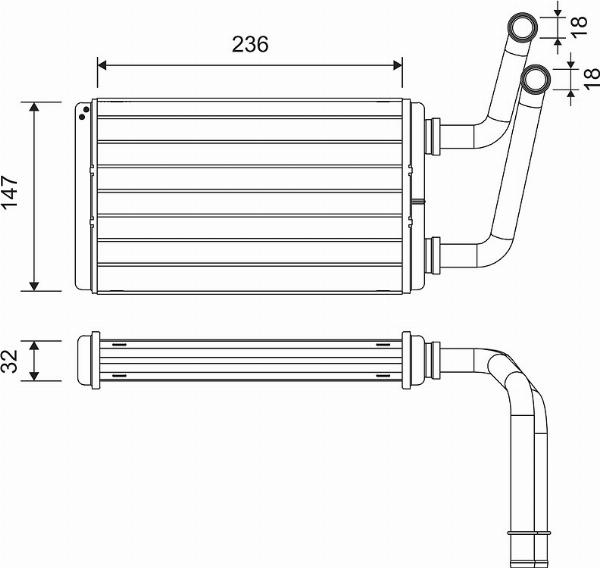 VALEO 811528 - Теплообмінник, опалення салону autocars.com.ua