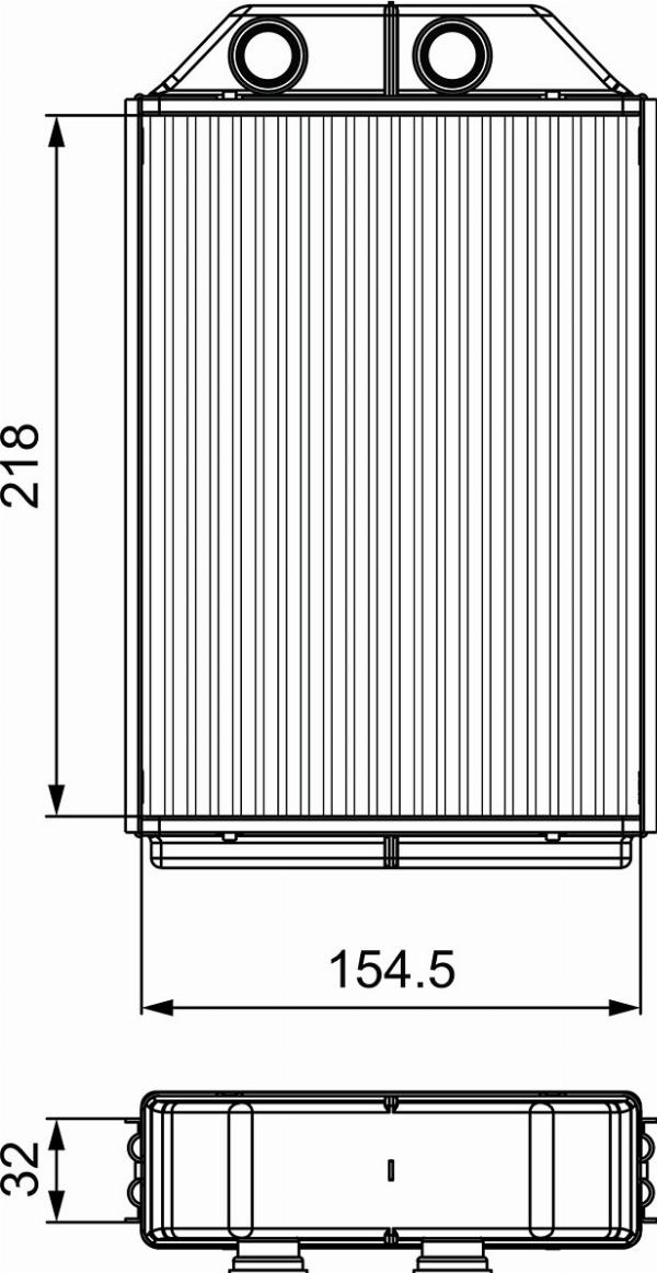 VALEO 811530 - Теплообмінник, опалення салону autocars.com.ua