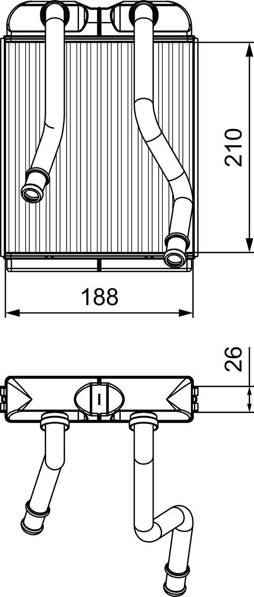 VALEO 811532 - Теплообмінник, опалення салону autocars.com.ua