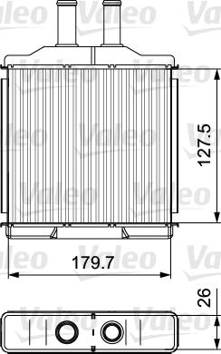 Valeo 811541 - Теплообмінник, опалення салону autocars.com.ua