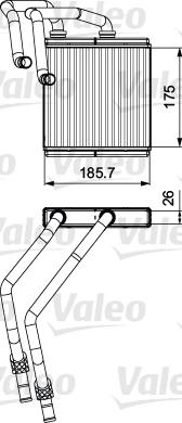 Valeo 811544 - Теплообменник, отопление салона avtokuzovplus.com.ua