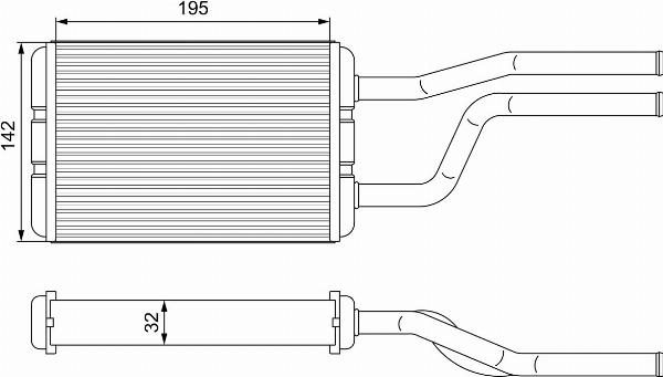 VALEO 811545 - Теплообмінник, опалення салону autocars.com.ua