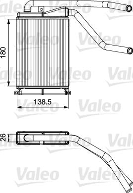 Valeo 811546 - Теплообмінник, опалення салону autocars.com.ua
