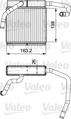 Valeo 811552 - Теплообмінник, опалення салону autocars.com.ua