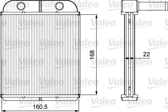 Valeo 811559 - Теплообмінник, опалення салону autocars.com.ua