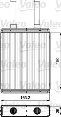 Valeo 811560 - Теплообмінник, опалення салону autocars.com.ua