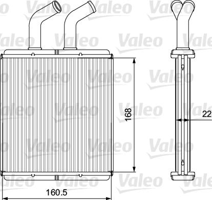 Valeo 811562 - Теплообмінник, опалення салону autocars.com.ua