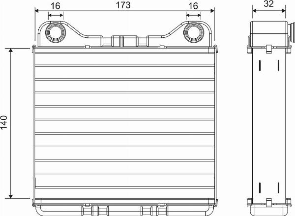 VALEO 811574 - Теплообмінник, опалення салону autocars.com.ua