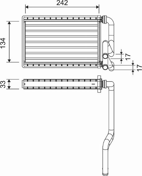 Valeo 811578 - Теплообмінник, опалення салону autocars.com.ua