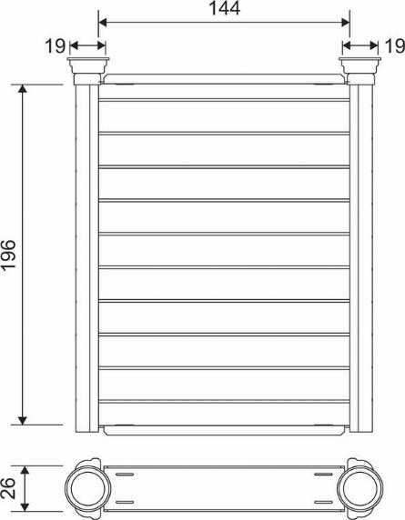 Valeo 811589 - Теплообменник, отопление салона avtokuzovplus.com.ua