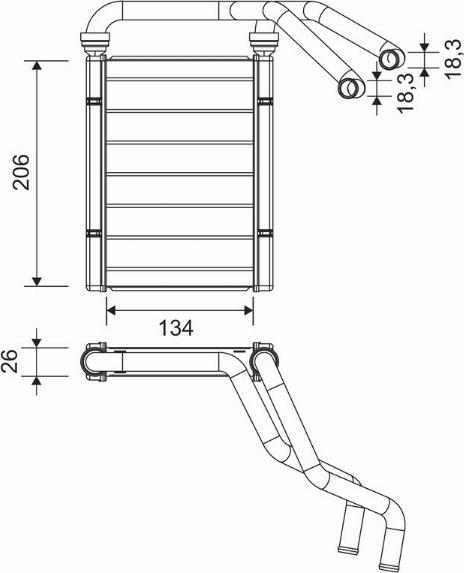 Valeo 811594 - Теплообмінник, опалення салону autocars.com.ua