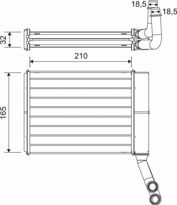 VALEO 811597 - Теплообмінник, опалення салону autocars.com.ua