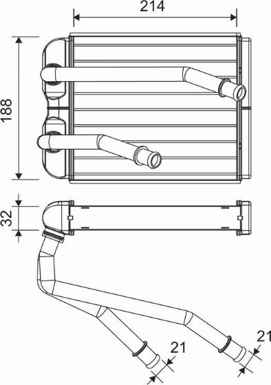 Valeo 811598 - Теплообменник, отопление салона avtokuzovplus.com.ua