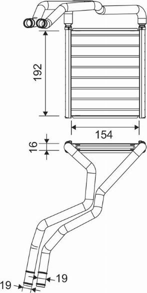 Valeo 811603 - Теплообменник, отопление салона avtokuzovplus.com.ua