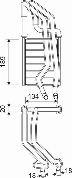 Valeo 811610 - Теплообмінник, опалення салону autocars.com.ua