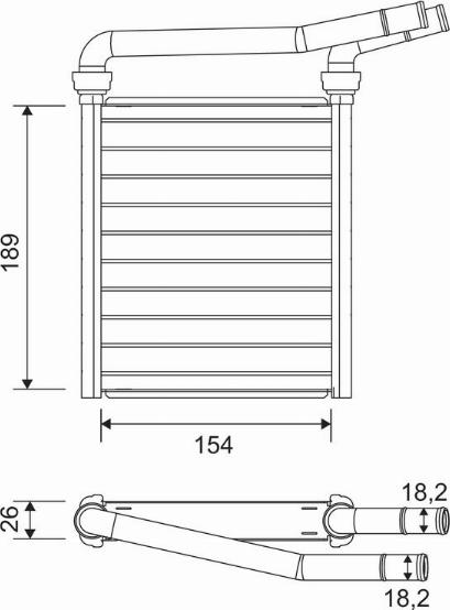 Valeo 811626 - Теплообменник, отопление салона avtokuzovplus.com.ua