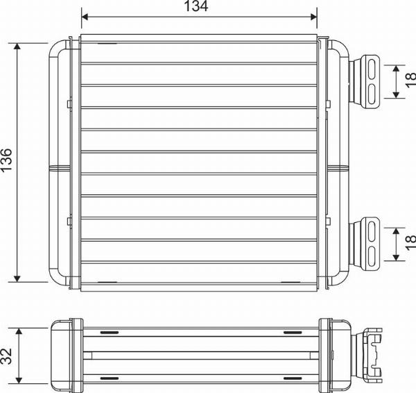 VALEO 811629 - Теплообмінник, опалення салону autocars.com.ua