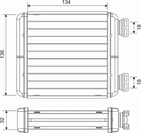 Valeo 811629 - Теплообменник, отопление салона avtokuzovplus.com.ua