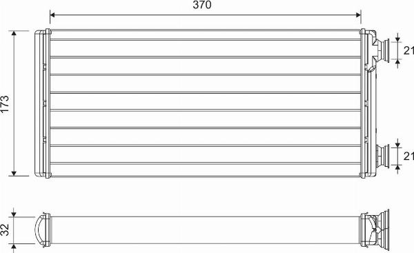 VALEO 811630 - Теплообмінник, опалення салону autocars.com.ua