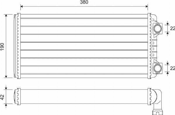 VALEO 811639 - Теплообмінник, опалення салону autocars.com.ua