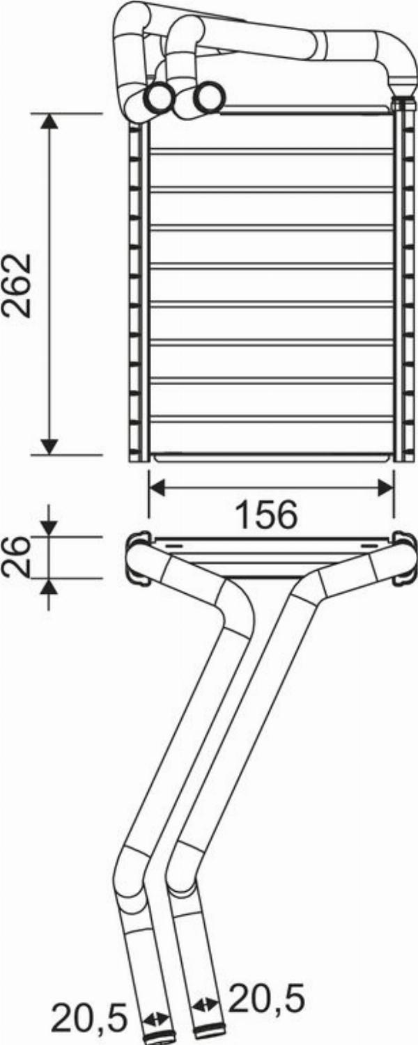 VALEO 811655 - Теплообмінник, опалення салону autocars.com.ua