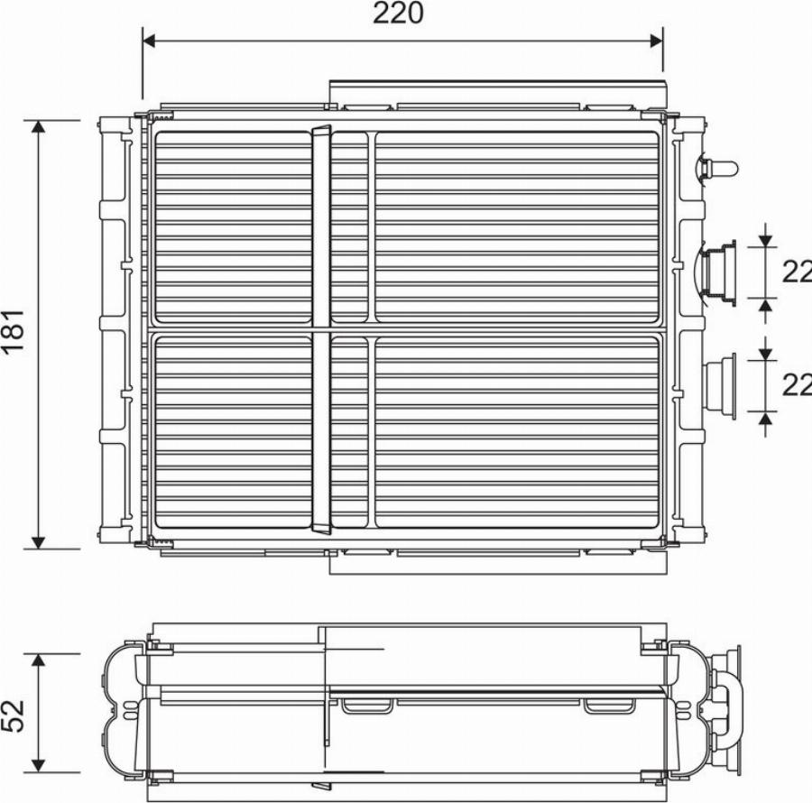 Valeo 811656 - Теплообмінник, опалення салону autocars.com.ua