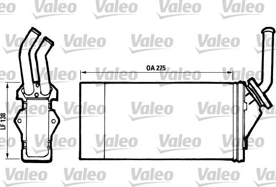 Valeo 812003 - Теплообмінник, опалення салону autocars.com.ua