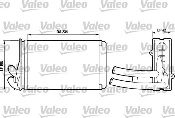 Valeo 812012 - Теплообмінник, опалення салону autocars.com.ua