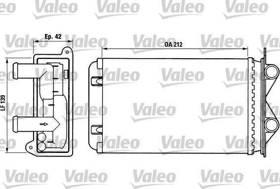 Valeo 812013 - Теплообмінник, опалення салону autocars.com.ua