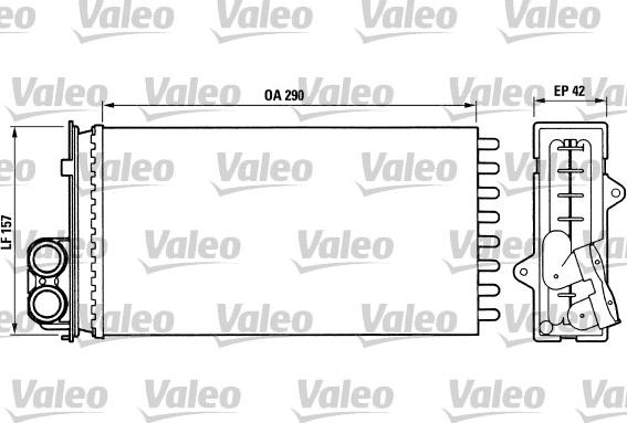 Valeo 812014 - Теплообмінник, опалення салону autocars.com.ua