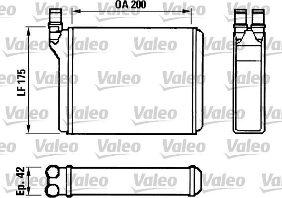 Valeo 812022 - Теплообмінник, опалення салону autocars.com.ua