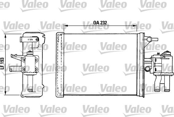 Valeo 812024 - Теплообмінник, опалення салону autocars.com.ua