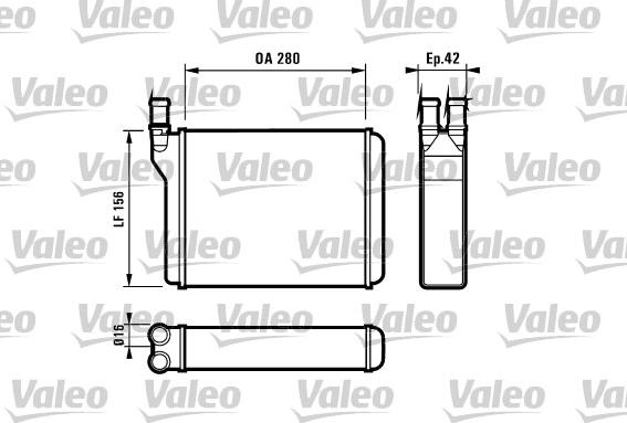 Valeo 812027 - Теплообменник, отопление салона autodnr.net