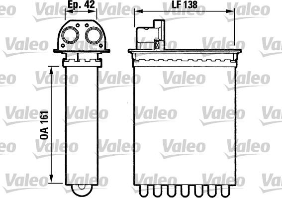 Valeo 812028 - Теплообмінник, опалення салону autocars.com.ua