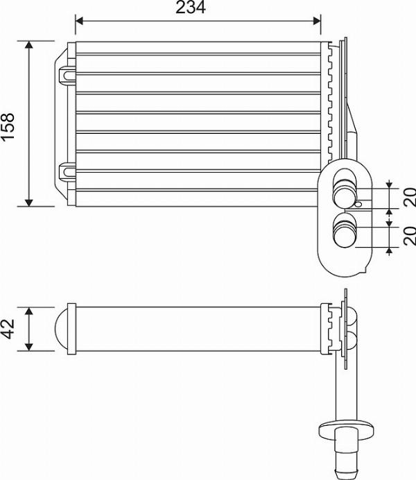 VALEO 812031 - Теплообмінник, опалення салону autocars.com.ua