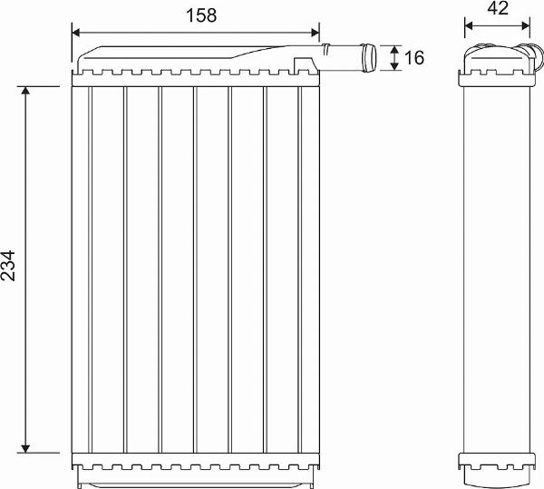 VALEO 812034 - Теплообмінник, опалення салону autocars.com.ua