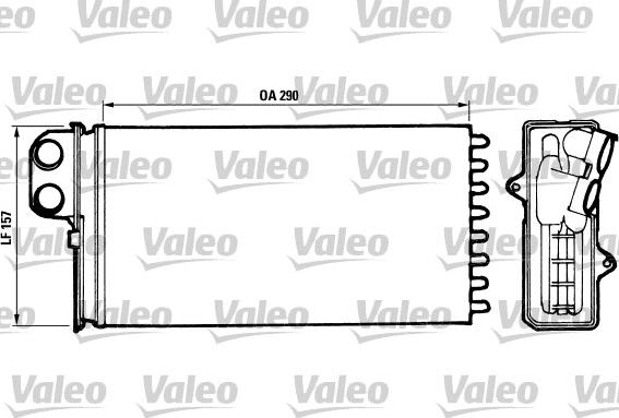 Valeo 812037 - Теплообмінник, опалення салону autocars.com.ua