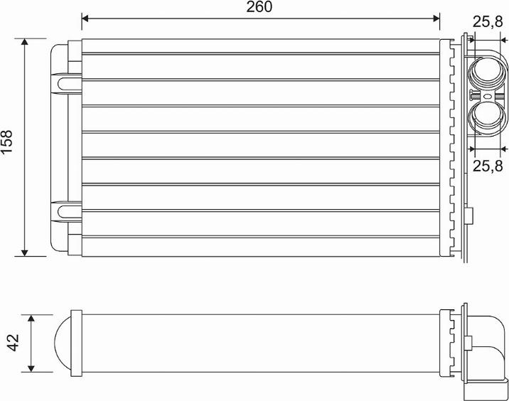 Valeo 812048 - Теплообменник, отопление салона autodnr.net