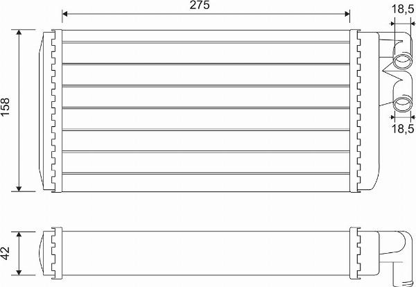 VALEO 812068 - Теплообмінник, опалення салону autocars.com.ua