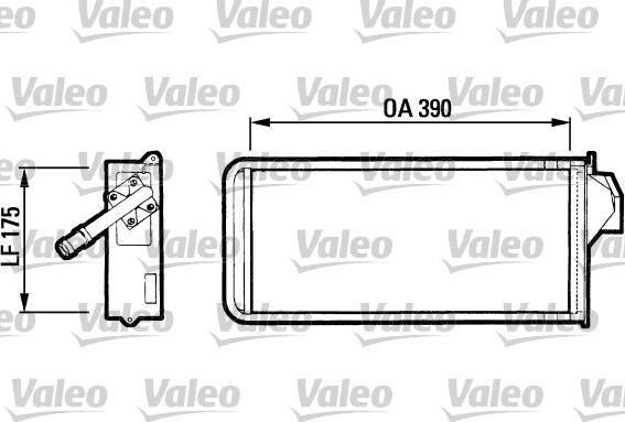 Valeo 812075 - Теплообмінник, опалення салону autocars.com.ua