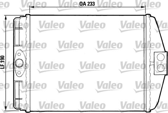 Valeo 812083 - Теплообмінник, опалення салону autocars.com.ua