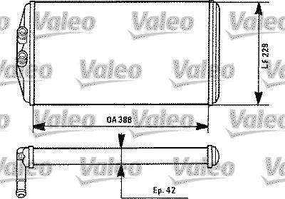 Valeo 812086 - Теплообменник, отопление салона autodnr.net