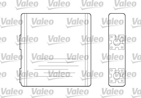 Valeo 812108 - Теплообмінник, опалення салону autocars.com.ua