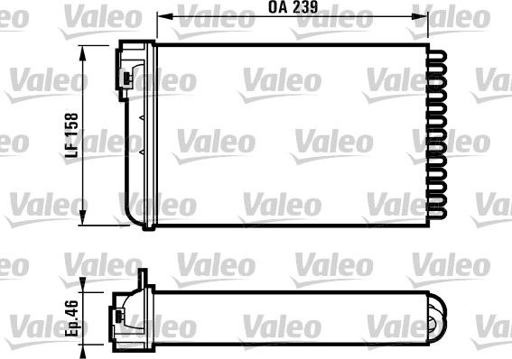 Valeo 812110 - Теплообменник, отопление салона autodnr.net