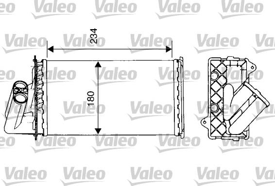 Valeo 812112 - Теплообменник, отопление салона avtokuzovplus.com.ua