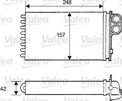 Valeo 812115 - Теплообмінник, опалення салону autocars.com.ua
