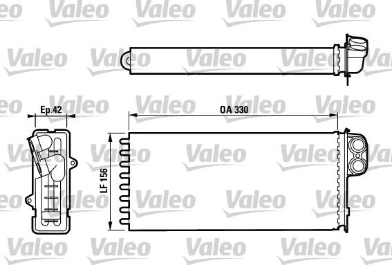 Valeo 812128 - Теплообменник, отопление салона autodnr.net